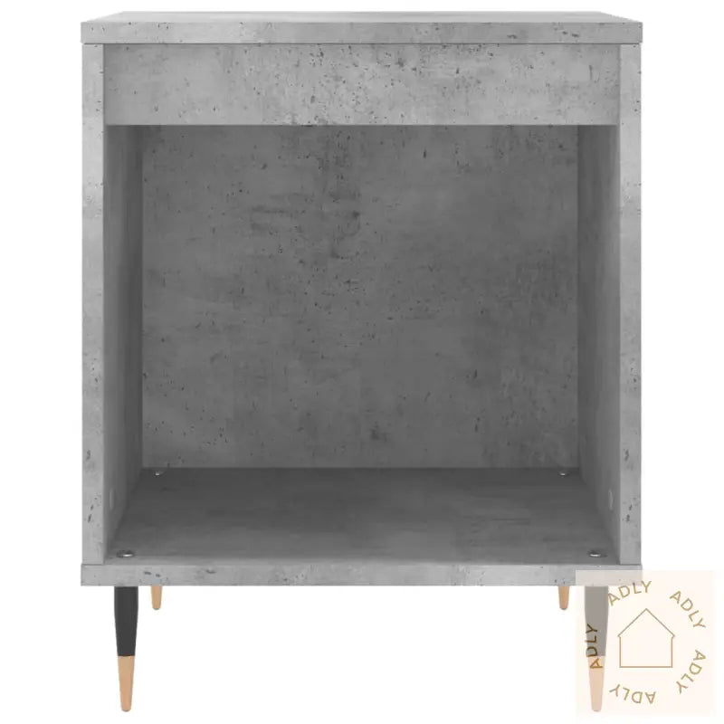Nattbord 2 Stk Betonggrå 40X35X50 Cm Konstruert Tre