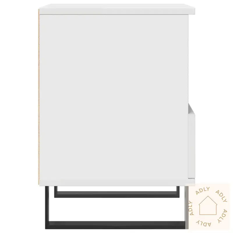 Nattbord 2 Stk Hvit 40X35X50 Cm Konstruert Tre