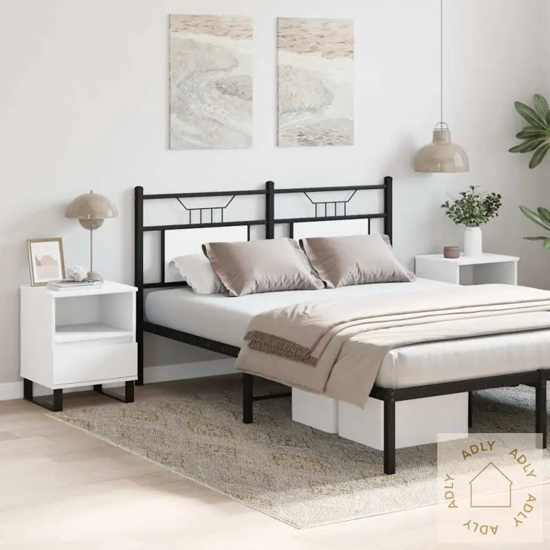 Nattbord 2 Stk Hvit 40X35X50 Cm Konstruert Tre