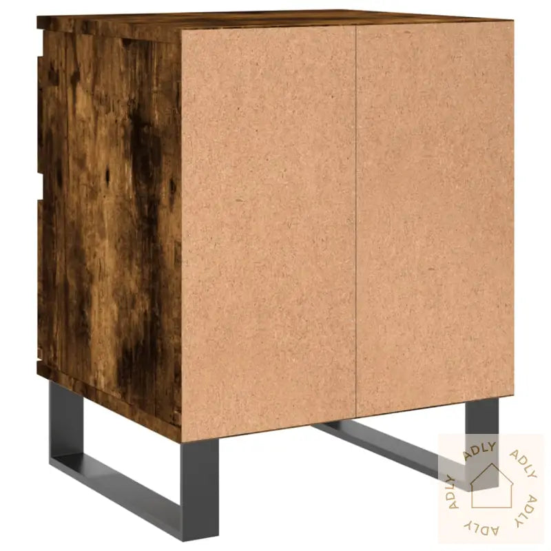 Nattbord Røkt Eik 40X35X50 Cm Konstruert Tre