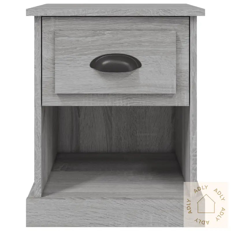 Nattbord Grå Sonoma 39X39X47,5 Cm Konstruert Tre