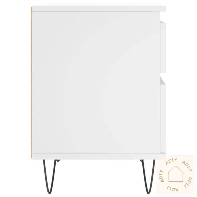 Nattbord 2 Stk Hvit 40X35X50 Cm Konstruert Tre