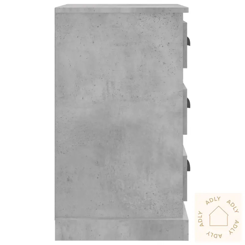 Nattbord Betonggrå 39X39X67 Cm Konstruert Tre
