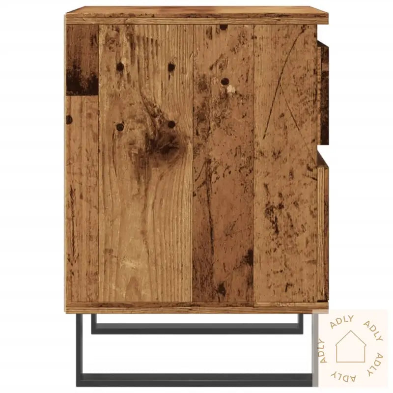 Nattbord 2 Stk Gammelt Tre 40X35X50 Cm Konstruert Tre
