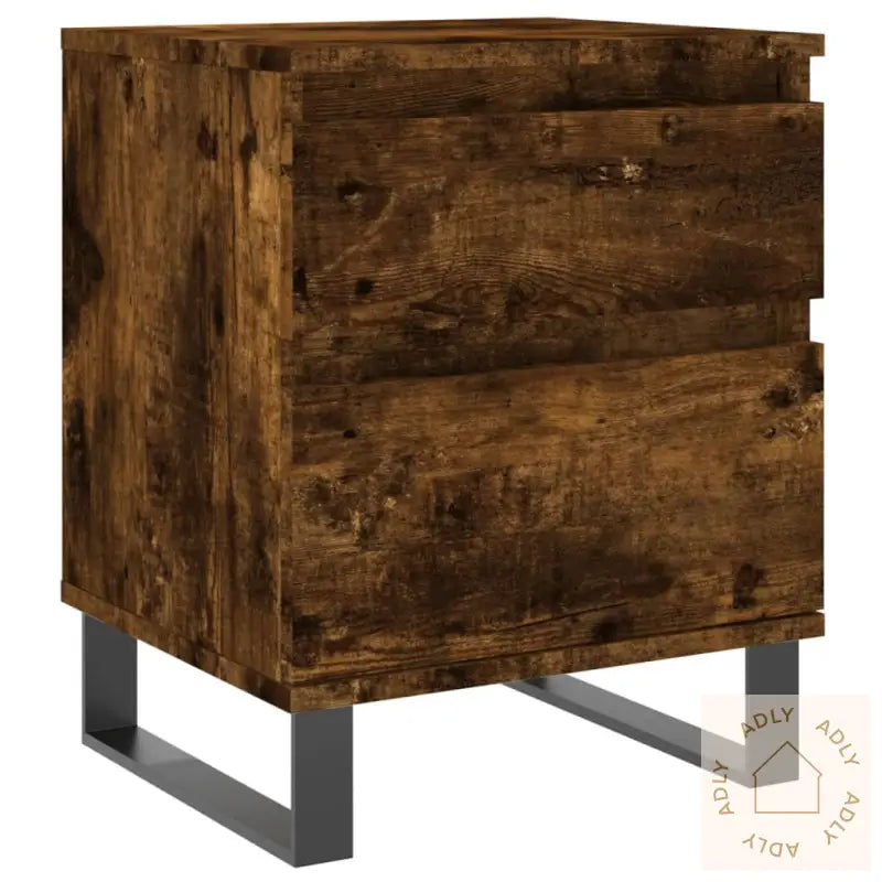 Nattbord Røkt Eik 40X35X50 Cm Konstruert Tre