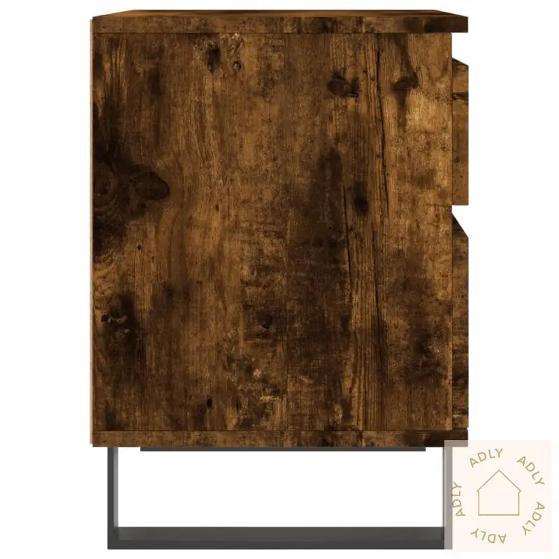 Nattbord Røkt Eik 40X35X50 Cm Konstruert Tre