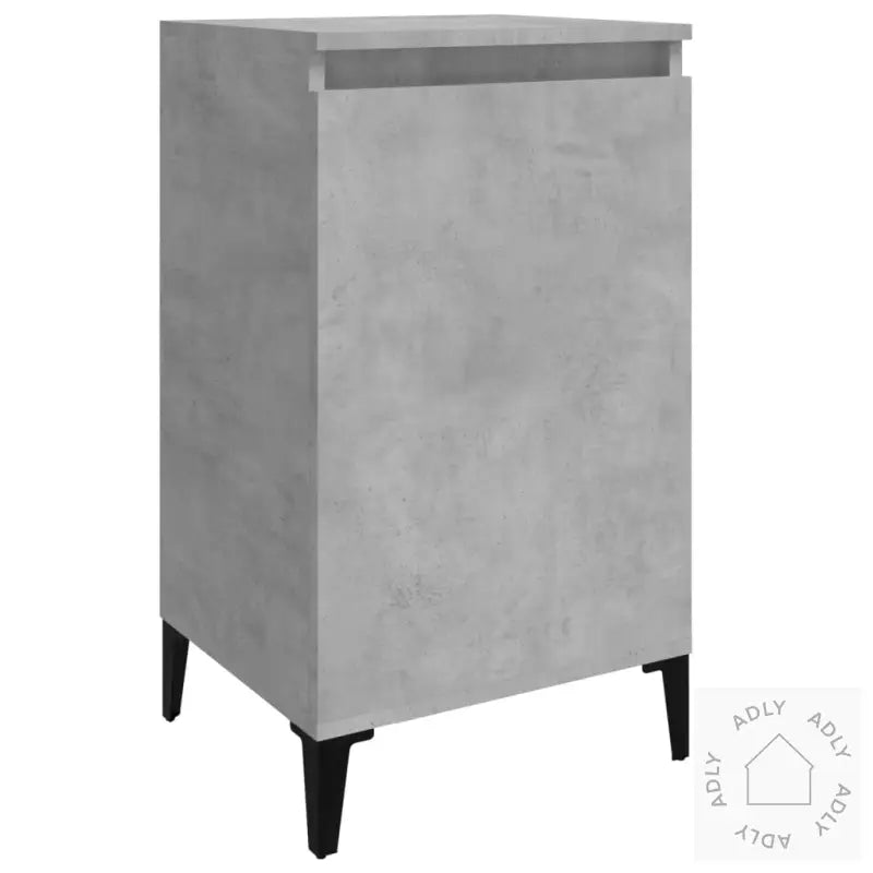Nattbord 2 Stk Betonggrå 40X35X70 Cm Konstruert Tre