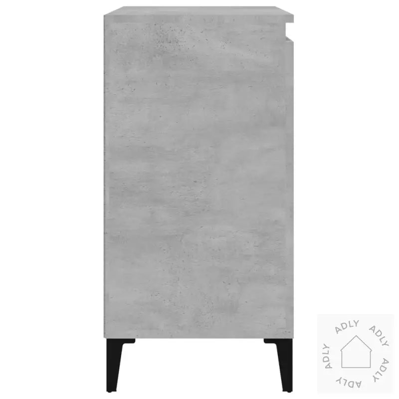 Nattbord 2 Stk Betonggrå 40X35X70 Cm Konstruert Tre