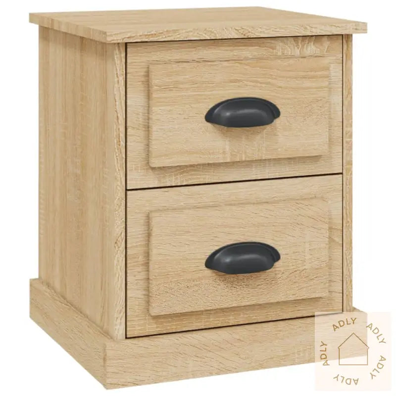 Nattbord Sonoma Eik 39X39X47,5 Cm Konstruert Tre
