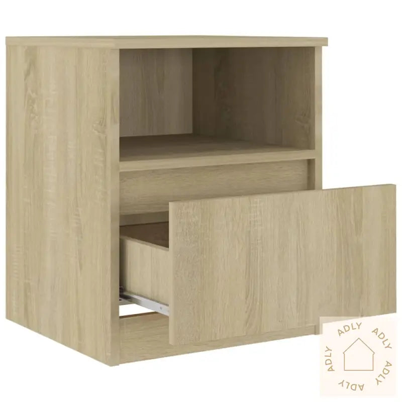 Nattbord 2 Stk Sonoma Eik 40X40X50 Cm Konstruert Tre