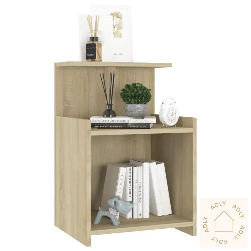 Nattbord 2 Stk Sonoma Eik 40X35X60 Cm Konstruert Tre