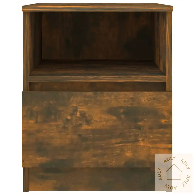 Nattbord 2 Stk Røkt Eik 40X40X50 Cm Konstruert Tre