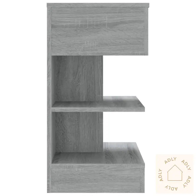 Nattbord Grå Sonoma 40X35X65 Cm Konstruert Tre