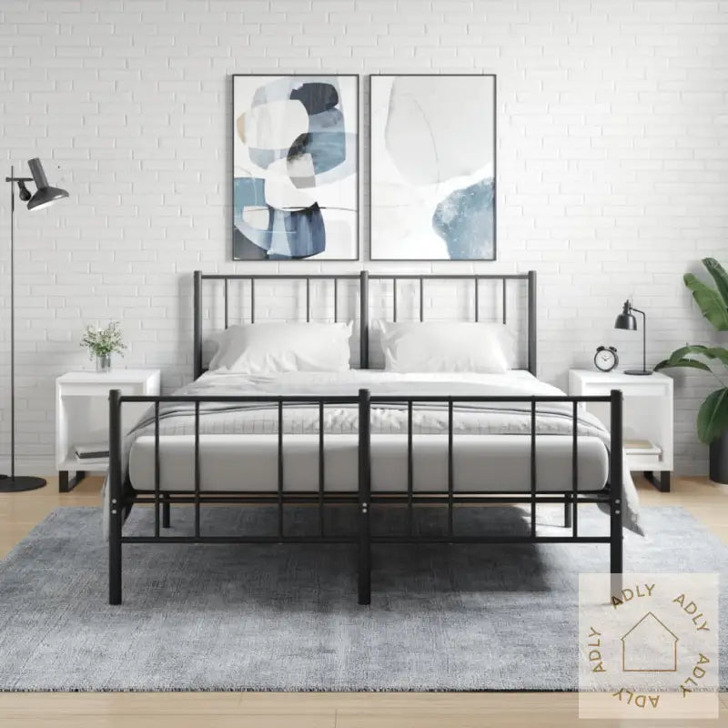 Nattbord 2 Stk Høyglans Hvit 40X35X50 Cm Konstruert Tre