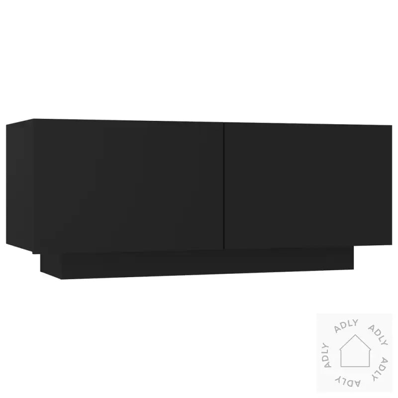 Nattbord Svart 100X35X40 Cm Konstruert Tre