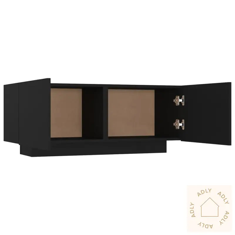 Nattbord Svart 100X35X40 Cm Konstruert Tre