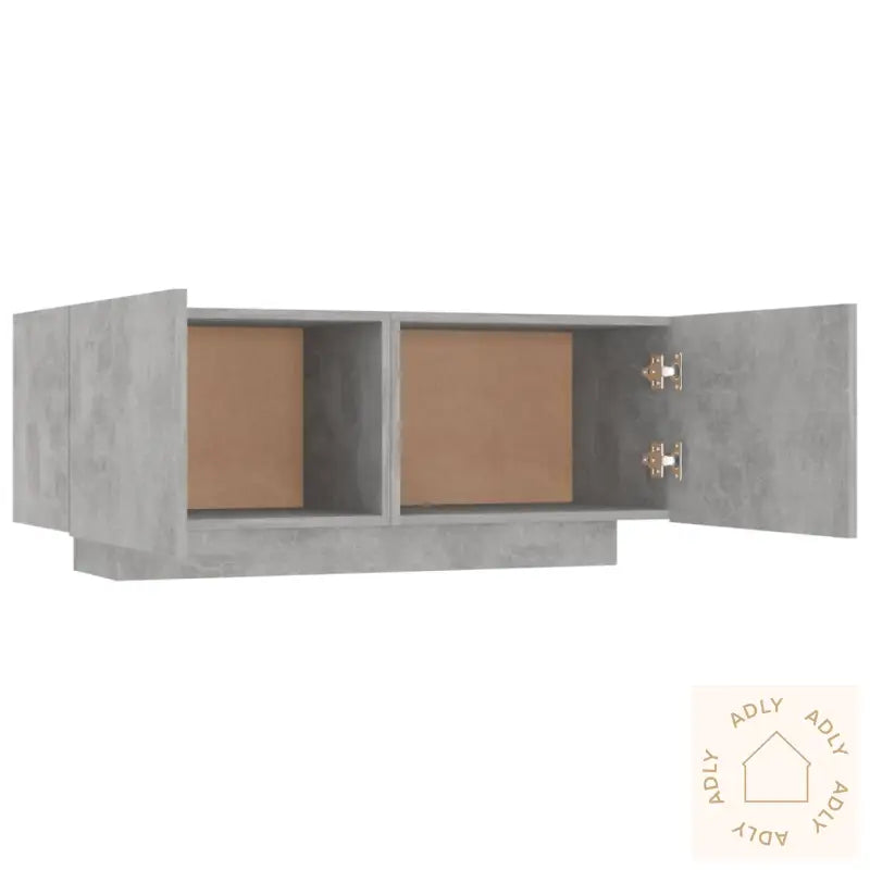 Nattbord Betonggrå 100X35X40 Cm Konstruert Tre