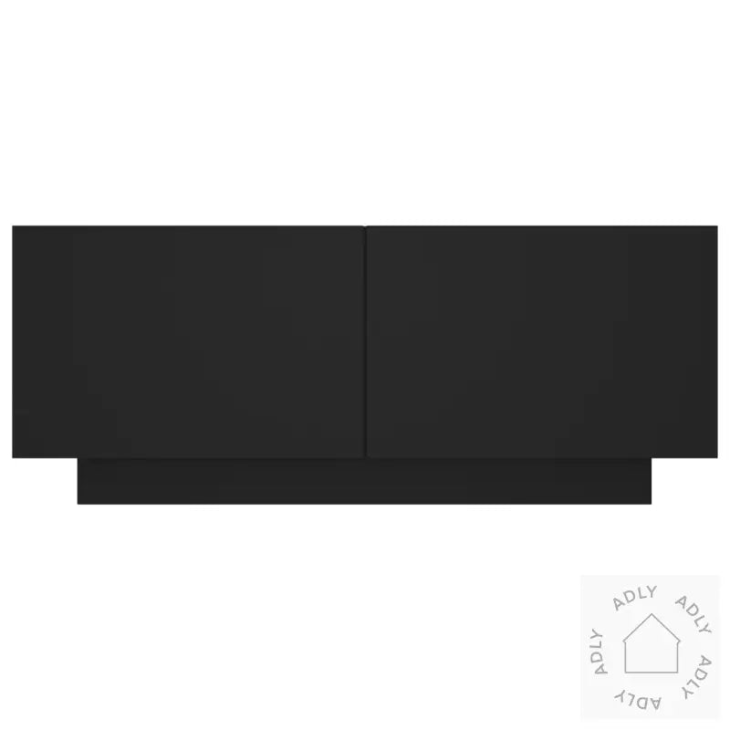 Nattbord Svart 100X35X40 Cm Konstruert Tre