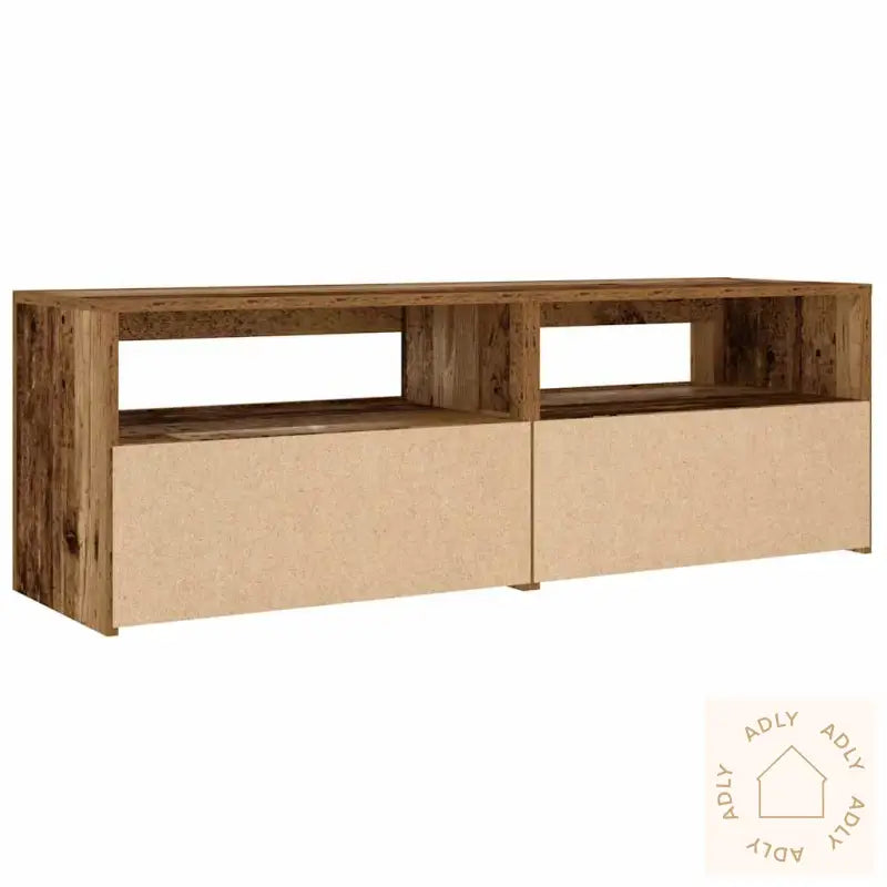 Nattbord Med Led 2 Stk Gammelt Tre 60X35X40 Cm