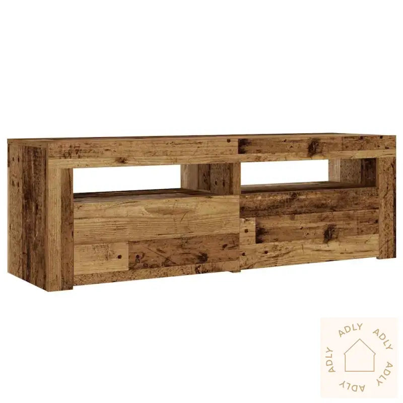 Nattbord Med Led 2 Stk Gammelt Tre 60X35X40 Cm