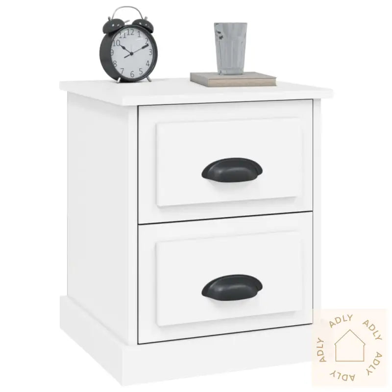 Nattbord Hvit 39X39X47,5 Cm Konstruert Tre