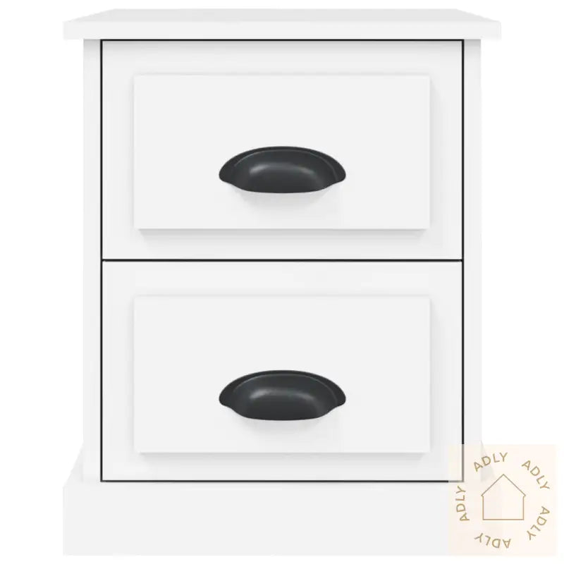 Nattbord Hvit 39X39X47,5 Cm Konstruert Tre