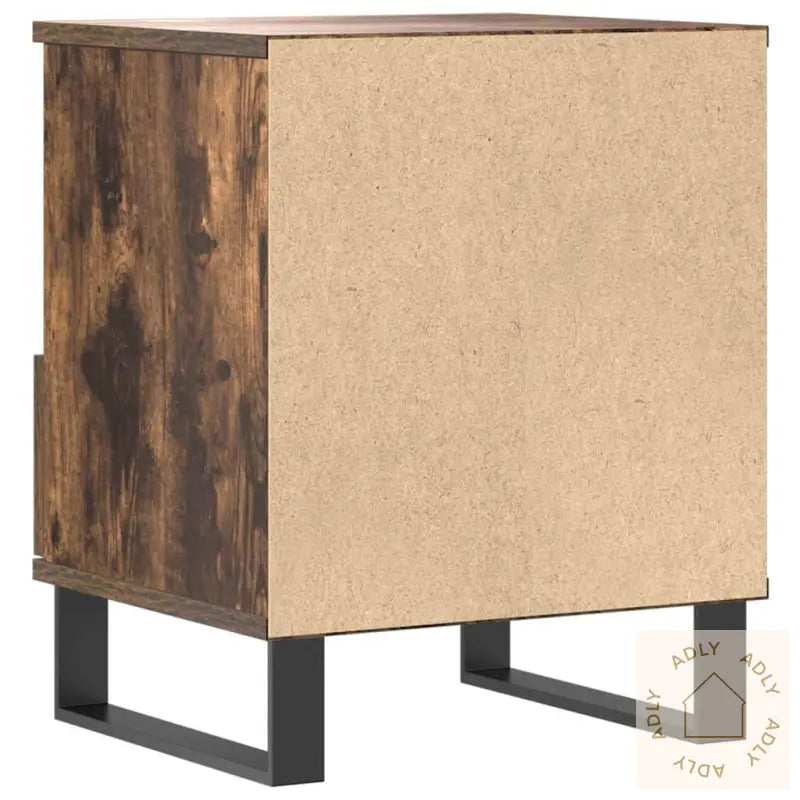 Nattbord 2 Stk Røkt Eik 40X35X50 Cm Konstruert Tre