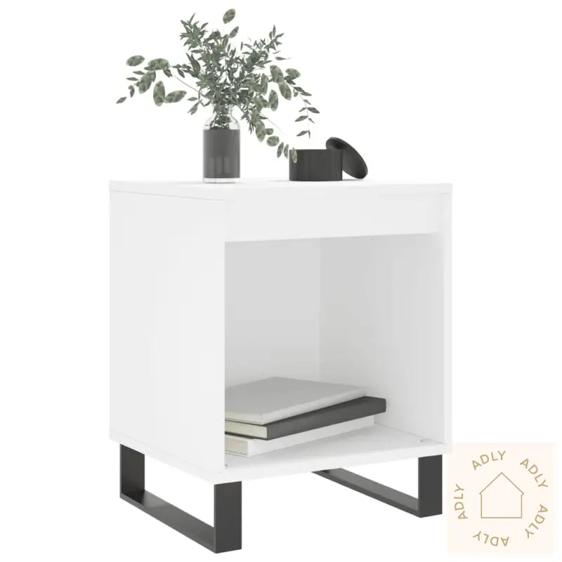 Nattbord 2 Stk Hvit 40X35X50 Cm Konstruert Tre