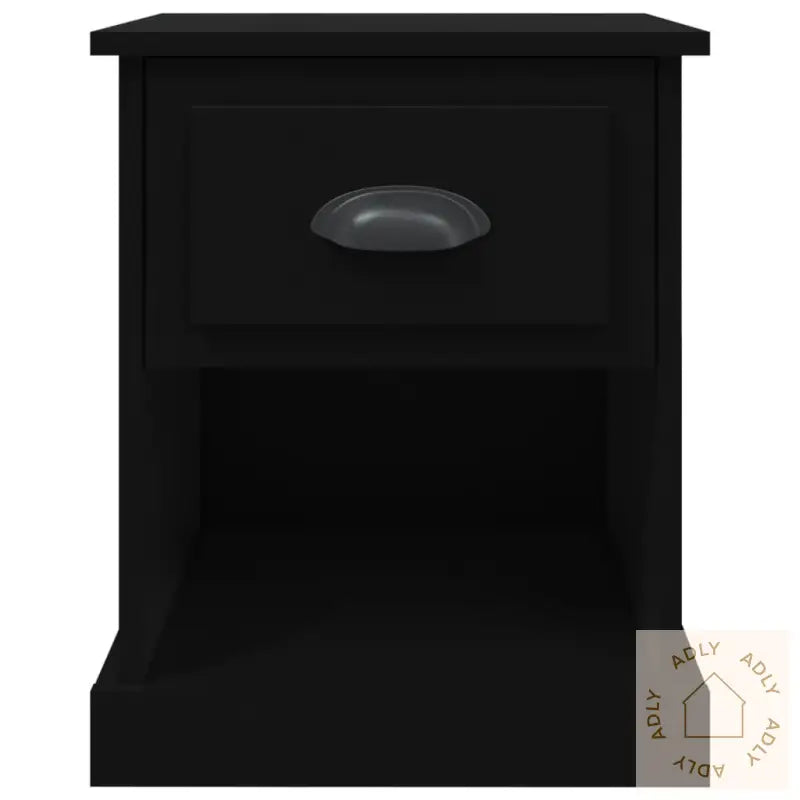 Nattbord 2 Stk Svart 39X39X47,5 Cm Konstruert Tre