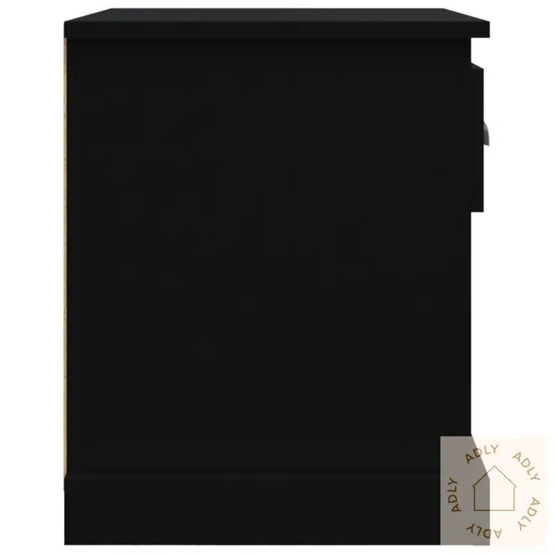 Nattbord 2 Stk Svart 39X39X47,5 Cm Konstruert Tre