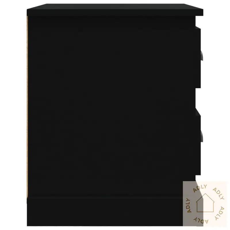 Nattbord 2 Stk Svart 39X39X47,5 Cm Konstruert Tre