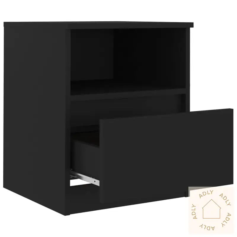 Nattbord 2 Stk Svart 40X40X50 Cm Konstruert Tre