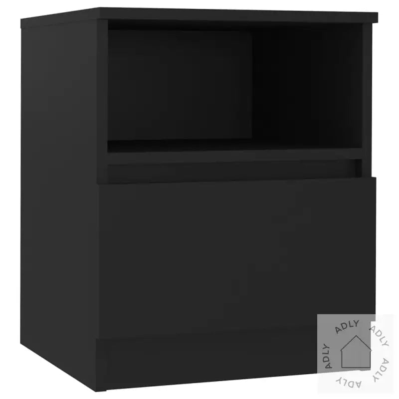 Nattbord 2 Stk Svart 40X40X50 Cm Konstruert Tre