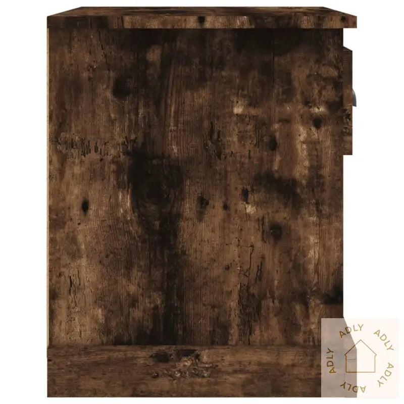 Nattbord 2 Stk Røkt Eik 39X39X47,5 Cm Konstruert Tre