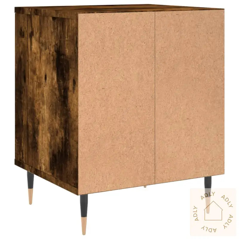 Nattbord 2 Stk Røkt Eik 40X35X50 Cm Konstruert Tre