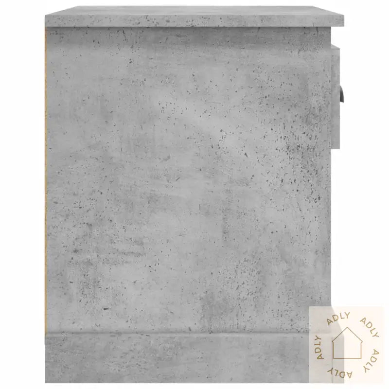 Nattbord 2 Stk Betonggrå 39X39X47,5 Cm Konstruert Tre