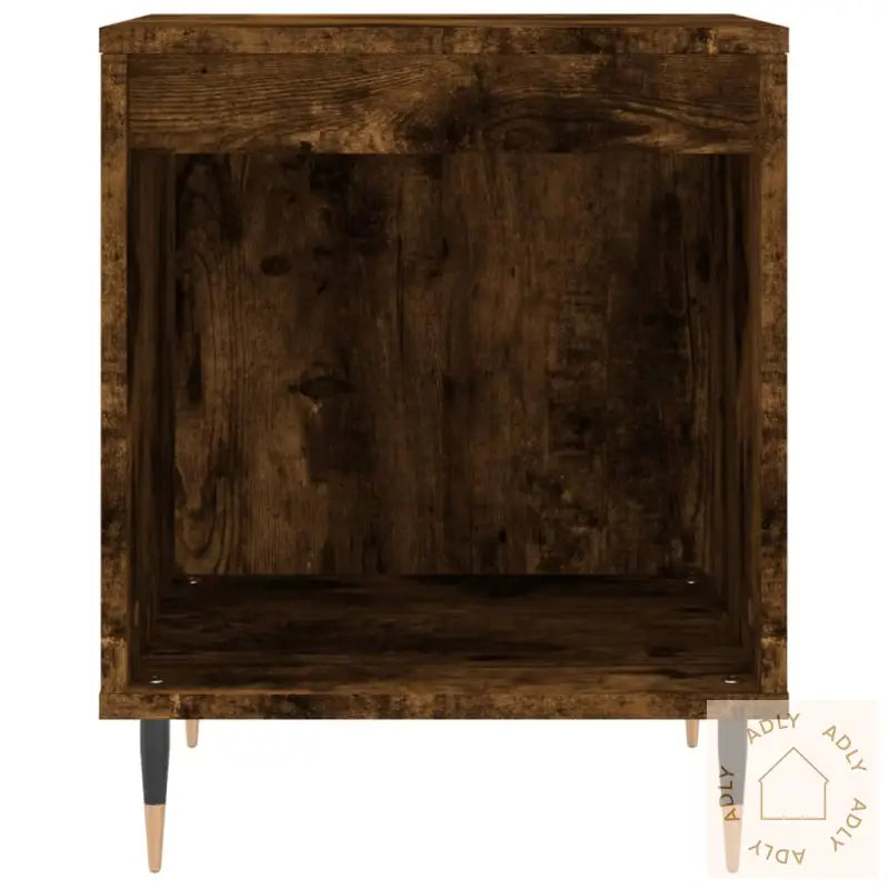 Nattbord 2 Stk Røkt Eik 40X35X50 Cm Konstruert Tre