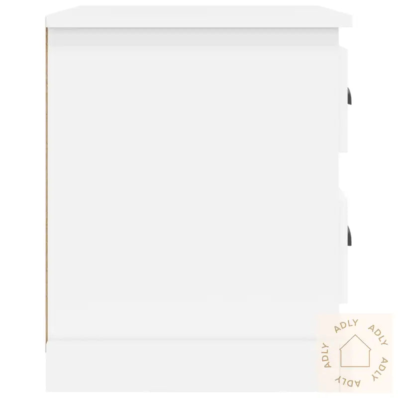 Nattbord 2 Stk Hvit 39X39X47,5 Cm Konstruert Tre