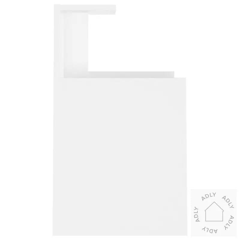 Nattbord 2 Stk Hvit 40X35X60 Cm Konstruert Tre