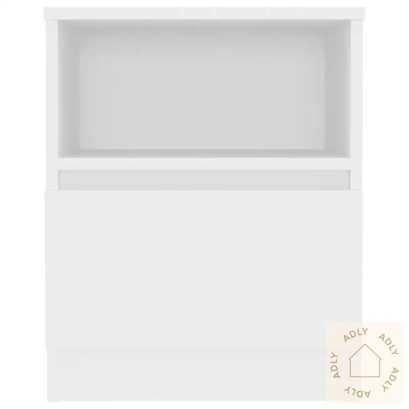 Nattbord Hvit 40X40X50 Cm Konstruert Tre