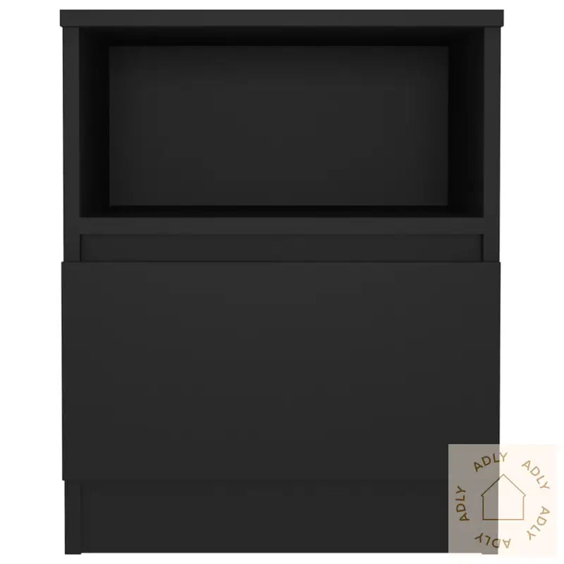 Nattbord Svart 40X40X50 Cm Konstruert Tre