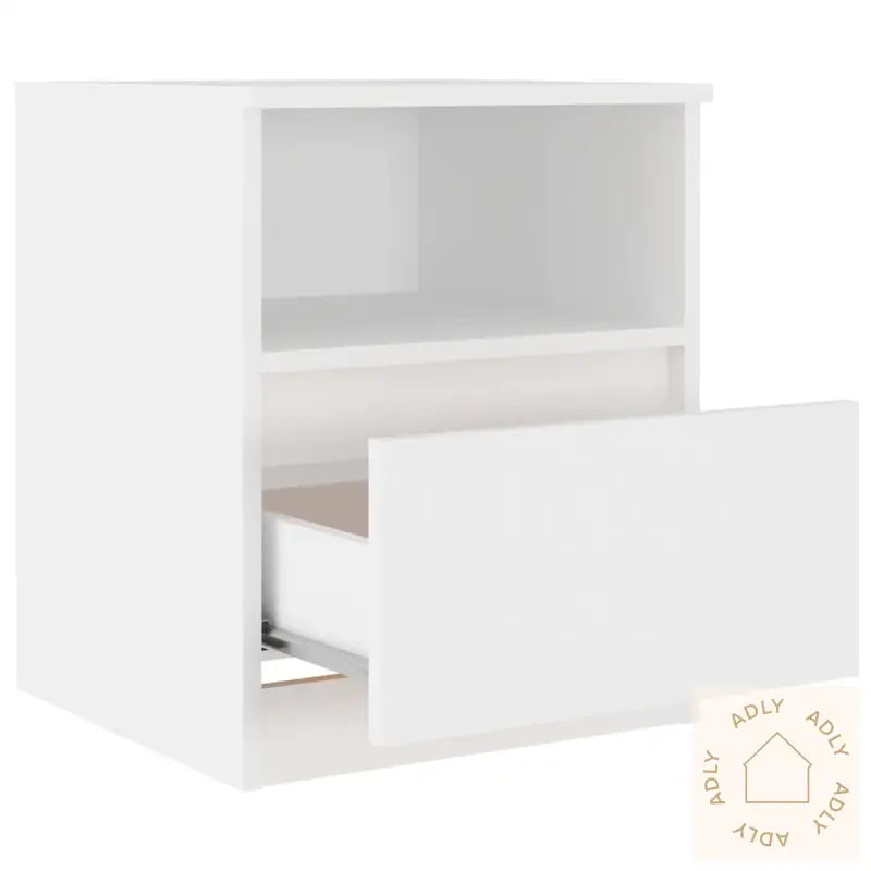 Nattbord Hvit 40X40X50 Cm Konstruert Tre