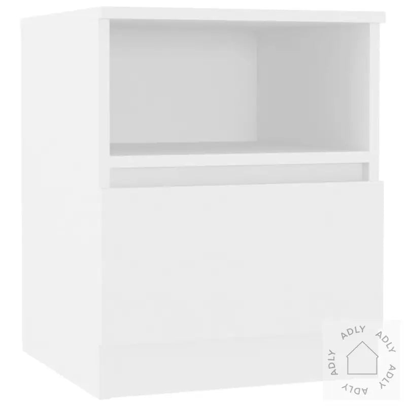 Nattbord 2 Stk Hvit 40X40X50 Cm Konstruert Tre