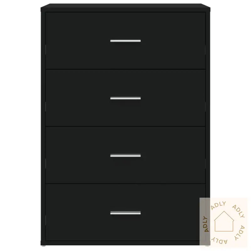Skjenker 2 Stk Svart 60X31X84 Cm Konstruert Tre
