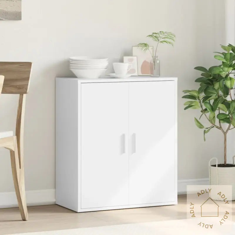 Skjenk Hvit 79X38X80 Cm Konstruert Tre