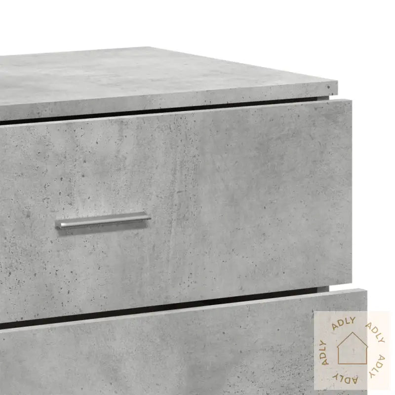 Skjenker 2 Stk Betonggrå 60X39X80 Cm Konstruert Tre