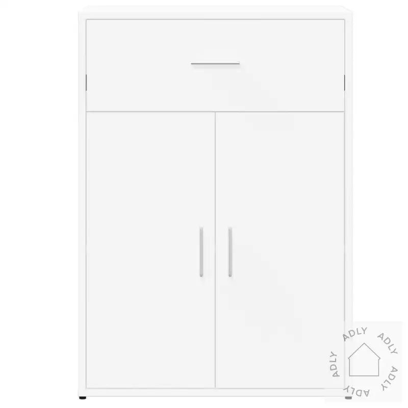 Skjenker 2 Stk Hvit 60X30X84 Cm Konstruert Tre