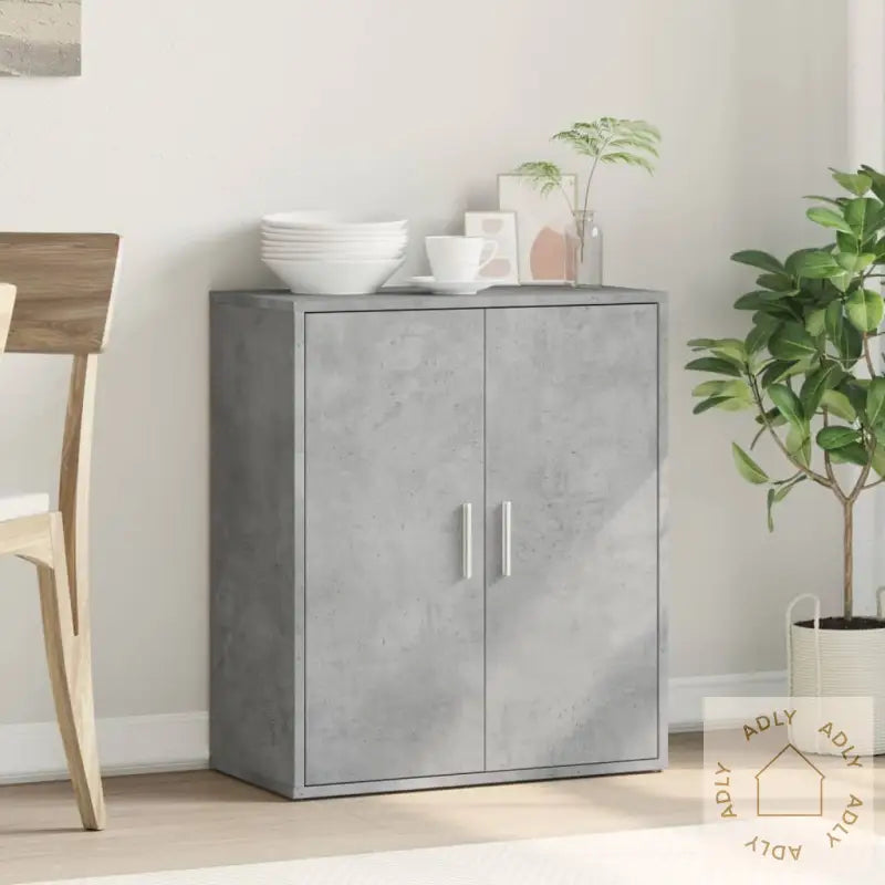 Skjenk Grå 60X31X70 Cm Konstruert Tre