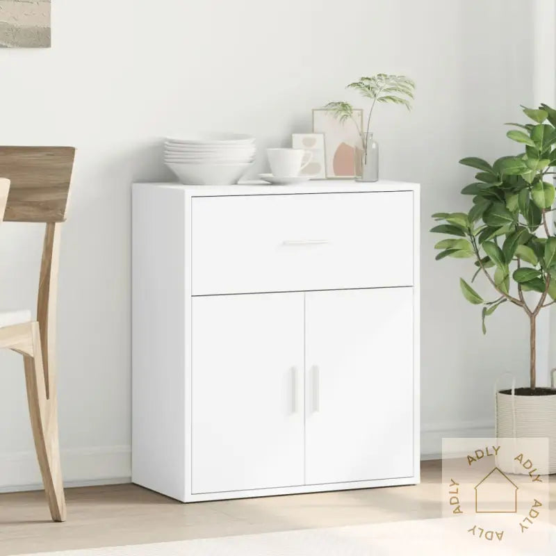 Skjenk Hvit 60X31X70 Cm Konstruert Tre