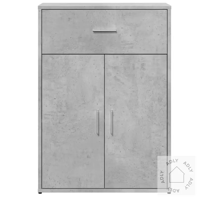 Skjenker 2 Betonggrå 60X30X84 Cm Konstruert Tre